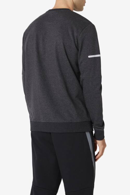 Fila Commuter Crew Miesten Puserot Mustat | Fila671DT