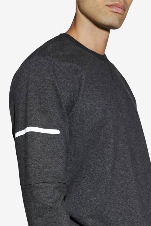 Fila Commuter Crew Miesten Puserot Mustat | Fila671DT