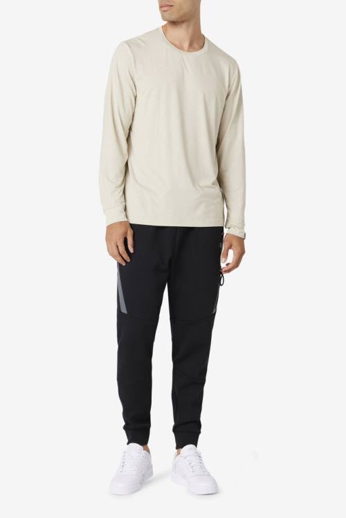 Fila Commuter Long Sleeve Tee Miesten T Paidat Valkoinen | Fila571DV