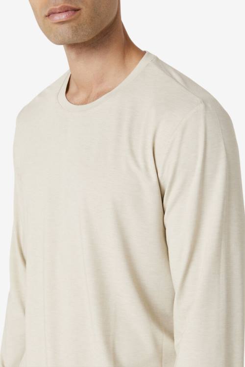 Fila Commuter Long Sleeve Tee Miesten T Paidat Valkoinen | Fila571DV