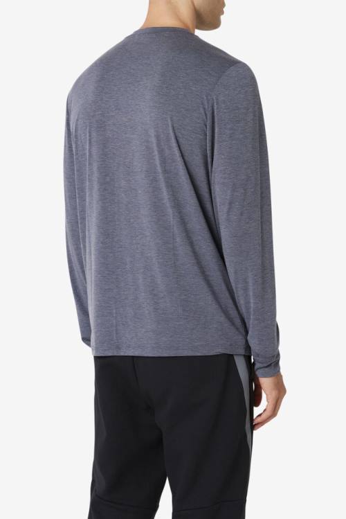 Fila Commuter Long Sleeve Tee Miesten T Paidat Harmaat | Fila682OY