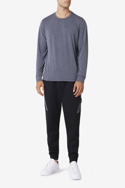 Fila Commuter Long Sleeve Tee Miesten T Paidat Harmaat | Fila682OY