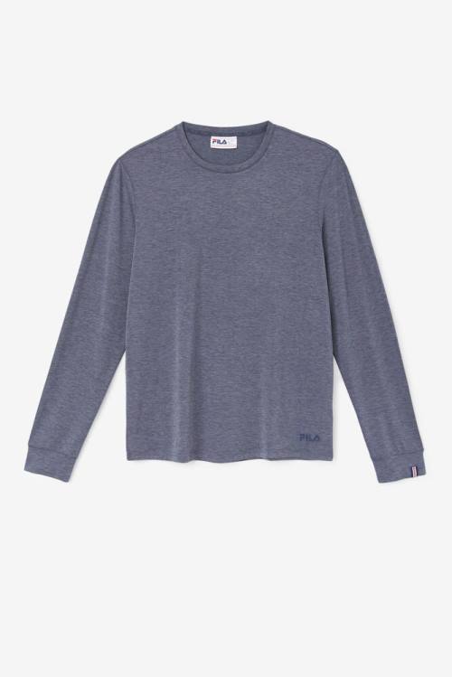Fila Commuter Long Sleeve Tee Miesten T Paidat Harmaat | Fila682OY