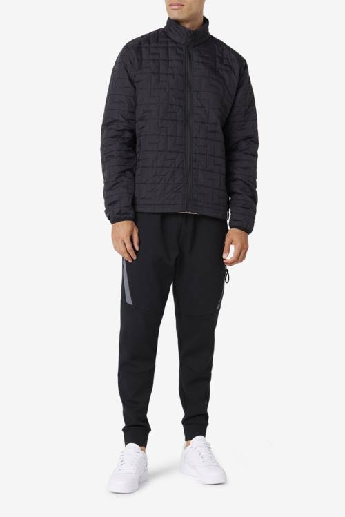 Fila Commuter Miesten Takki Mustat | Fila697OF
