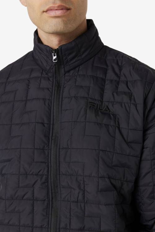 Fila Commuter Miesten Takki Mustat | Fila697OF