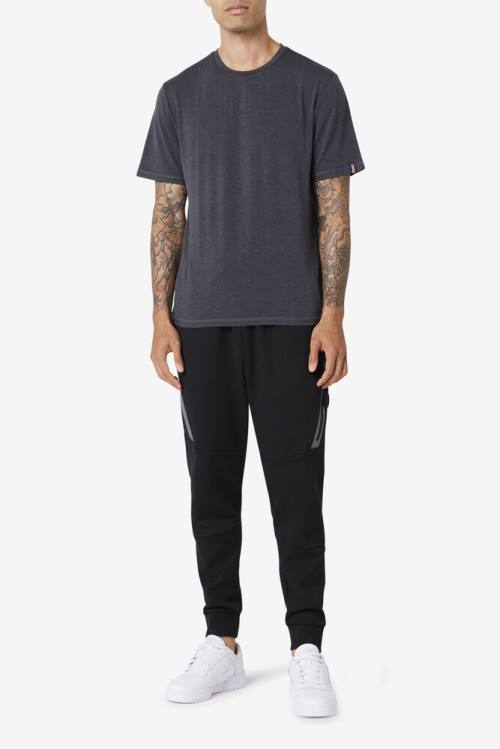 Fila Commuter Tee Miesten T Paidat Mustat | Fila903TC