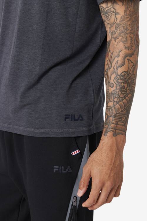 Fila Commuter Tee Miesten T Paidat Mustat | Fila903TC