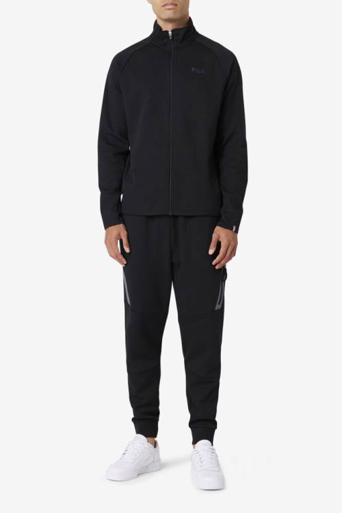 Fila Commuter Track Miesten Housut Mustat | Fila635PB