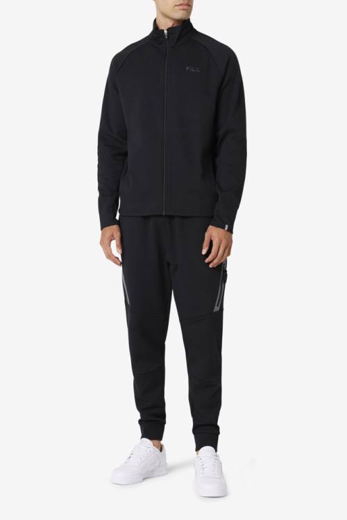 Fila Commuter Track Miesten Takki Mustat | Fila726BK