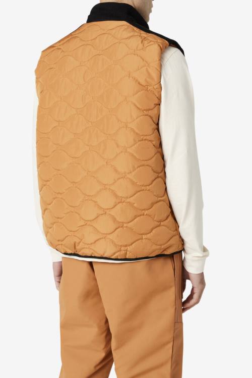 Fila Crag Vest Miesten Takki Mustat | Fila647DT