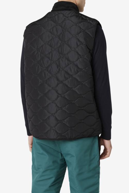 Fila Crag Vest Miesten Takki Mustat | Fila695CS