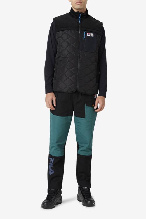 Fila Crag Vest Miesten Takki Mustat | Fila695CS