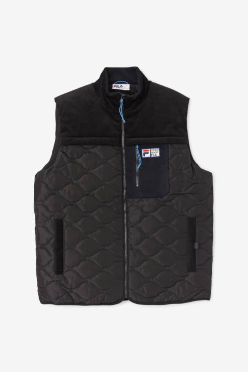 Fila Crag Vest Miesten Takki Mustat | Fila695CS