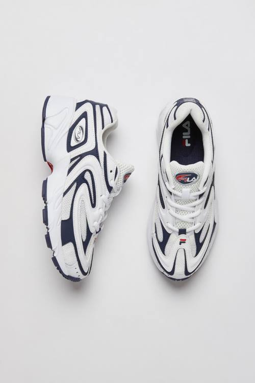 Fila Creator Naisten Tennarit Valkoinen Laivastonsininen Punainen | Fila760IC
