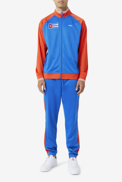 Fila Cuba Miesten Housut Sininen Punainen | Fila387ES
