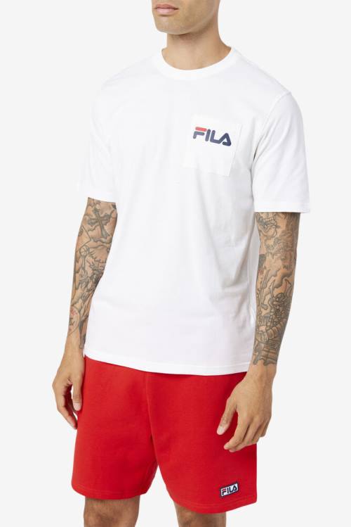 Fila Curtis Pocket Tee Miesten T Paidat Valkoinen | Fila285BE