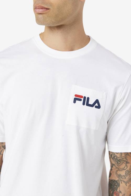Fila Curtis Pocket Tee Miesten T Paidat Valkoinen | Fila285BE