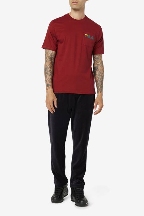 Fila Curtis Pocket Tee Miesten T Paidat Punainen | Fila564XZ