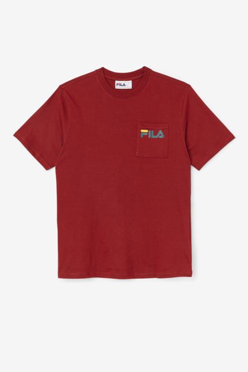 Fila Curtis Pocket Tee Miesten T Paidat Punainen | Fila564XZ
