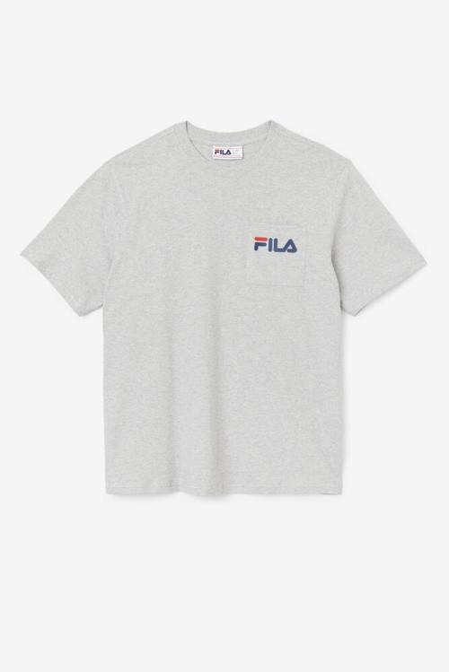 Fila Curtis Pocket Tee Miesten T Paidat Vaaleanharmaat | Fila726RK