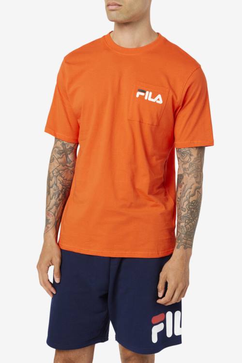 Fila Curtis Pocket Tee Miesten T Paidat Mustat | Fila953RU