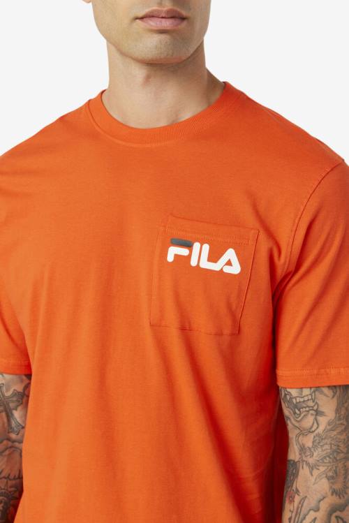 Fila Curtis Pocket Tee Miesten T Paidat Mustat | Fila953RU