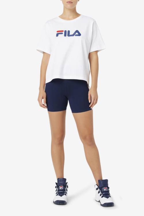 Fila Davina Bike Naisten Shortsit Laivastonsininen | Fila206TI