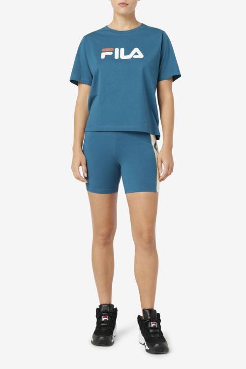 Fila Davina Bike Naisten Shortsit Sininen Koralli | Fila913WS
