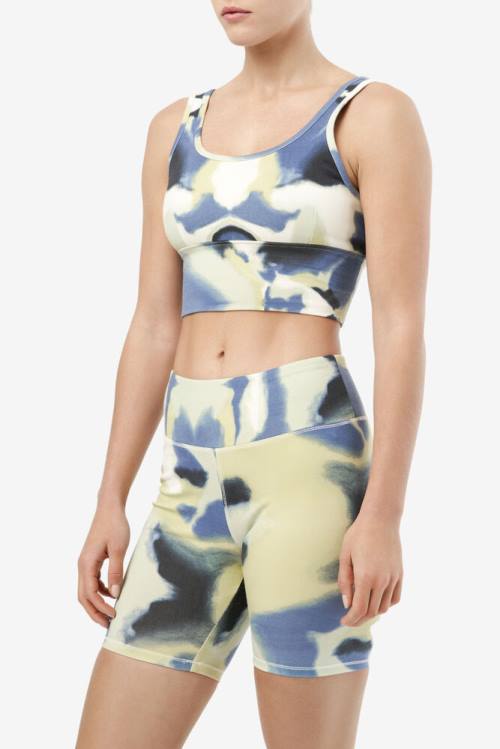 Fila Dawn Bra Naisten Topit Keltainen Laivastonsininen Mustat | Fila962RB