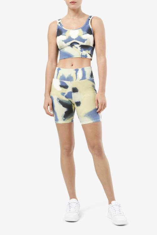 Fila Dawn Bra Naisten Topit Keltainen Laivastonsininen Mustat | Fila962RB