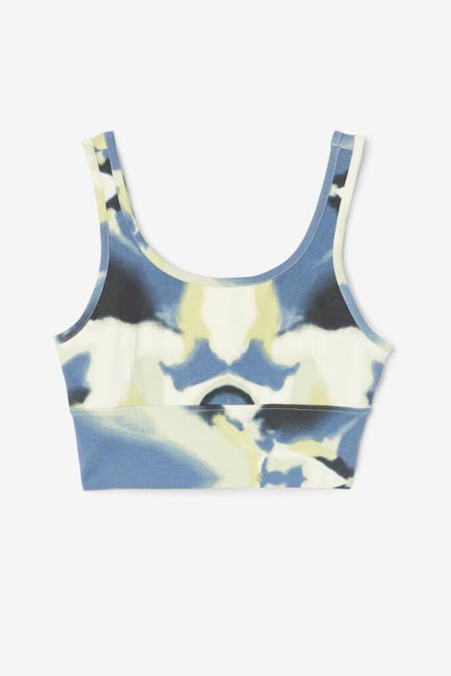 Fila Dawn Bra Naisten Topit Keltainen Laivastonsininen Mustat | Fila962RB