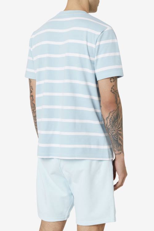 Fila Deny Crew Miesten T Paidat Sininen Valkoinen | Fila385BV