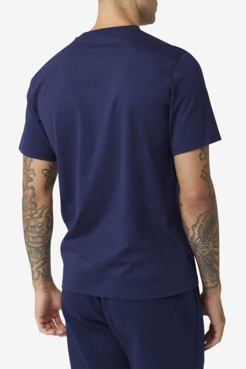 Fila Derion Tee Miesten T Paidat Laivastonsininen | Fila539XT