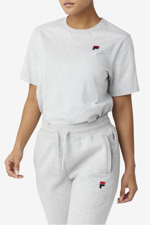 Fila Derion Tee Miesten T Paidat Vaaleanharmaat | Fila401RM