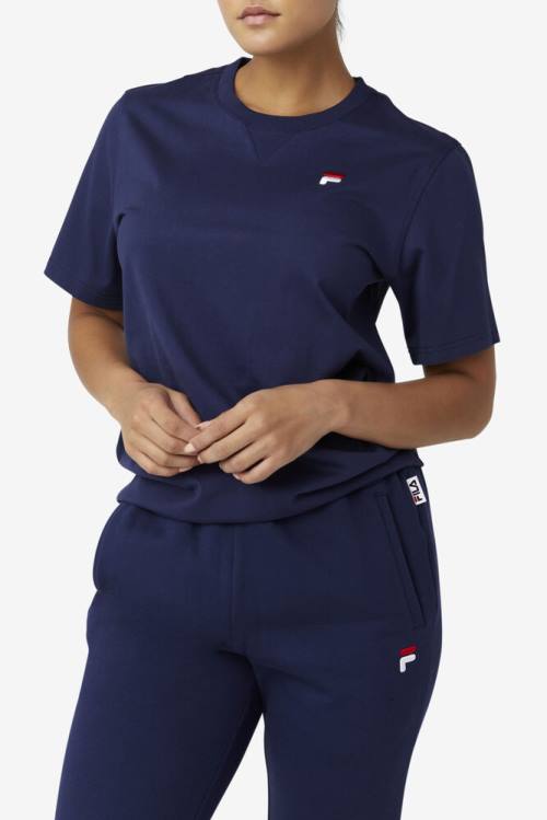Fila Derion Tee Naisten T Paidat Laivastonsininen | Fila192MX