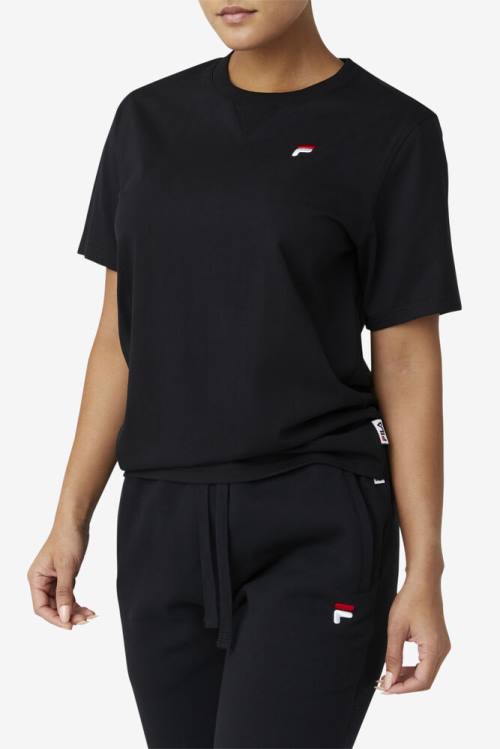 Fila Derion Tee Naisten T Paidat Mustat | Fila230PV