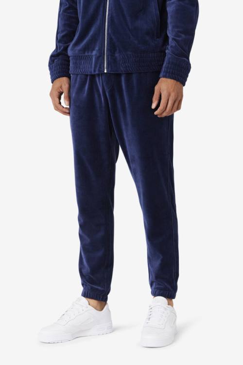 Fila Deverall Velour Miesten Housut Laivastonsininen | Fila126XJ