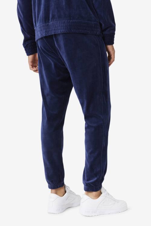 Fila Deverall Velour Miesten Housut Laivastonsininen | Fila126XJ