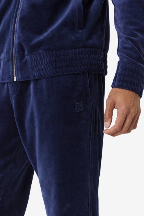 Fila Deverall Velour Miesten Housut Laivastonsininen | Fila126XJ