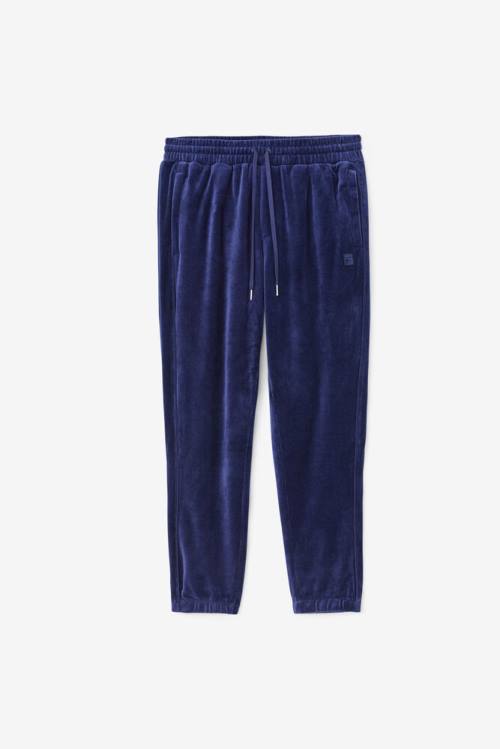 Fila Deverall Velour Miesten Housut Laivastonsininen | Fila126XJ
