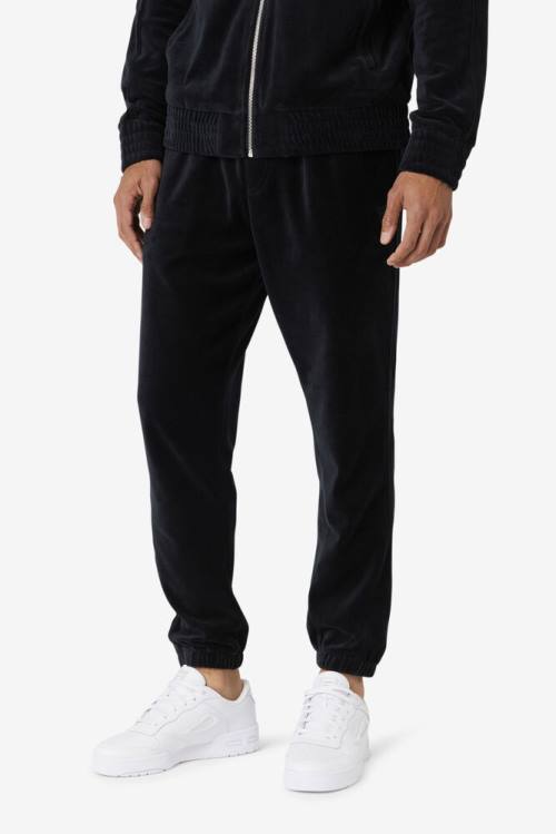 Fila Deverall Velour Miesten Housut Mustat | Fila531XY