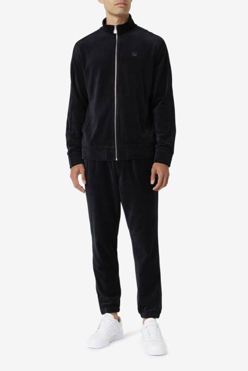 Fila Deverall Velour Miesten Housut Mustat | Fila531XY