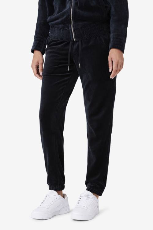 Fila Deverall Velour Miesten Housut Mustat | Fila531XY