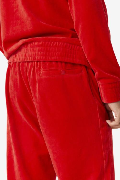 Fila Deverall Velour Miesten Housut Punainen | Fila203NF