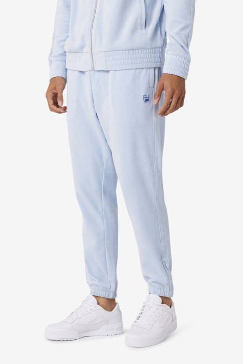 Fila Deverall Velour Miesten Housut Vaaleansininen | Fila367UL
