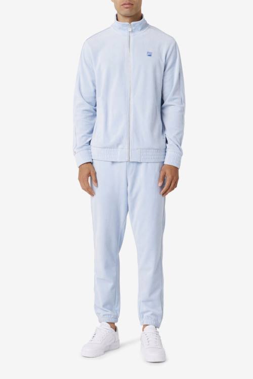 Fila Deverall Velour Miesten Housut Vaaleansininen | Fila367UL