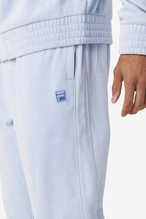 Fila Deverall Velour Miesten Housut Vaaleansininen | Fila367UL