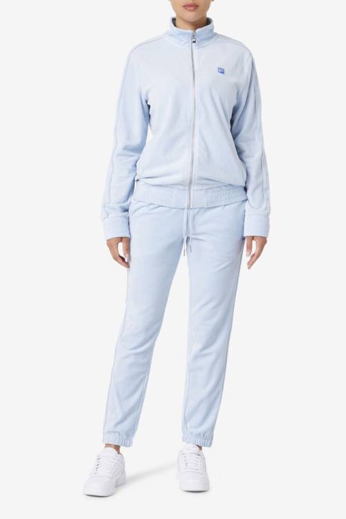 Fila Deverall Velour Miesten Housut Vaaleansininen | Fila367UL