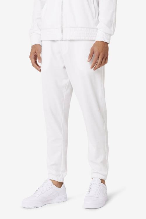 Fila Deverall Velour Miesten Housut Valkoinen | Fila608MU