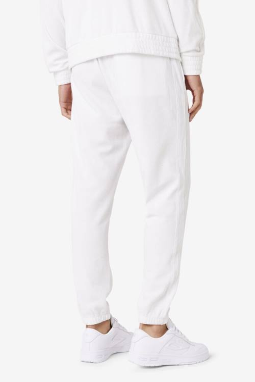 Fila Deverall Velour Miesten Housut Valkoinen | Fila608MU